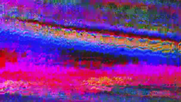 Animation futuriste générée par logiciel, imitation d'erreur système holographique . 