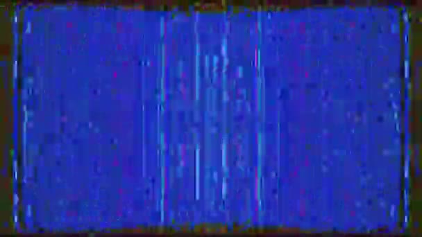 Computador gerado clipe abstrato, efeito de colapso de dados do arco-íris . — Vídeo de Stock