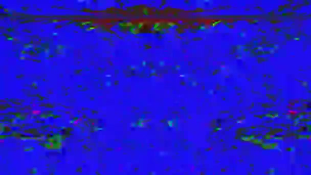 Digital generated abstract footage, iridescent bad signal concept. — Stock Video