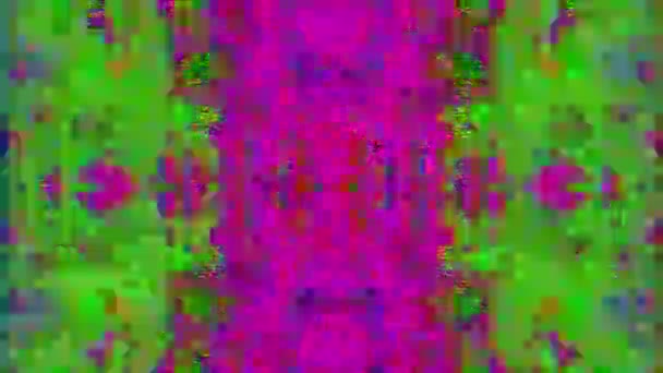 Logiciel généré des séquences futuristes, effet de mauvais signal arc-en-ciel . 