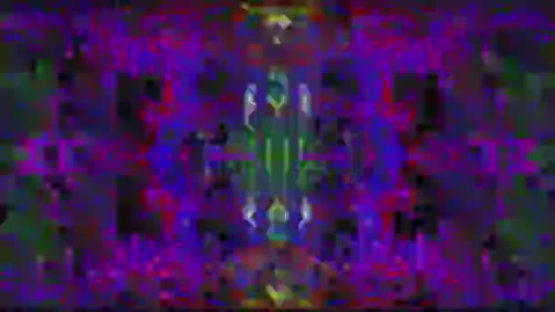 Multicolore dinamico sci-fi elegante sfondo scintillante. Effetto surrealista . — Video Stock