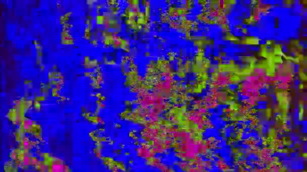 Комп'ютерне створення абстрактного кліпу, концепція помилки системи розжарювання . — стокове відео