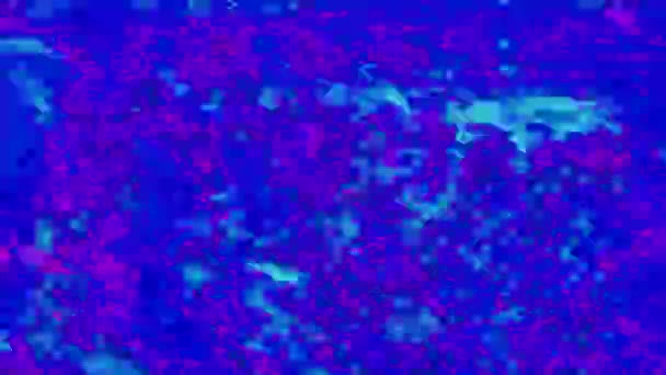 Computer generato animazione glitch, collasso dei dati iridescenti vfx . — Video Stock