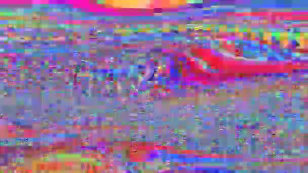 Clip généré numérique glitched, concept olographe mauvais signal . 