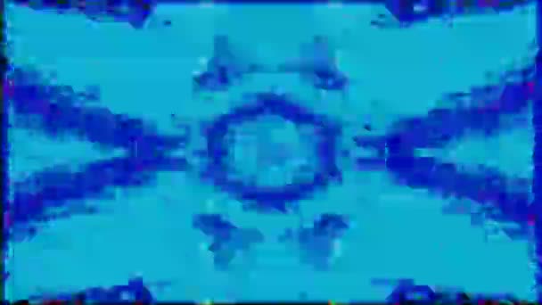 Psychedelisch irisierendes Kaleidoskop, irisierende Bewegungsgrafik für abstrakte Shows. — Stockvideo