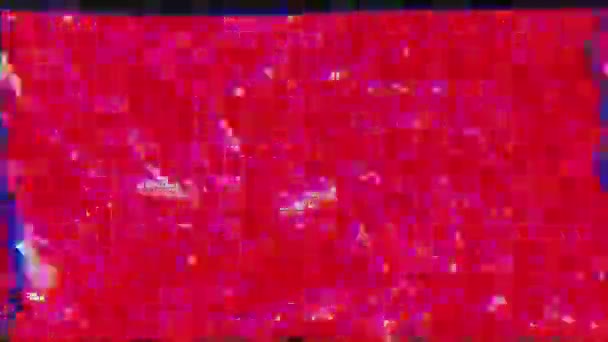 Abstrato neon psicodélico fundo futurista iridescente. Efeito de mosh de dados para uso criativo . — Vídeo de Stock