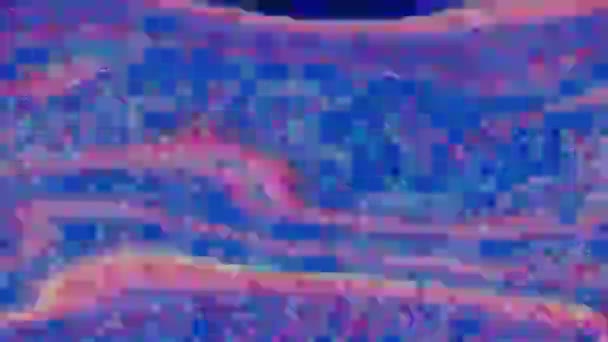 Résumé dynamique nostalgique psychédélique fond chatoyant. Mauvais tv, effet d'erreur de données . 