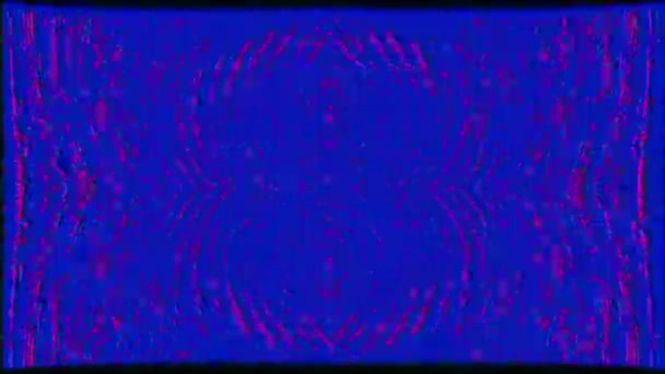 万華鏡のダイナミックな気化波サイケデリックな虹色の背景。データモッシュ映像. — ストック動画