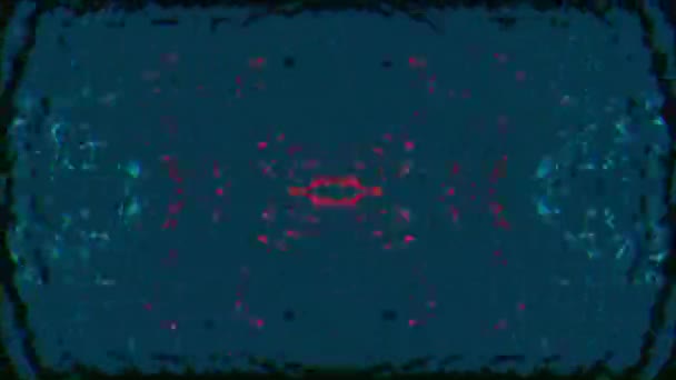Hypnotizing glitch imitation light leak shimmering background. Seamless footage. — Stock Video