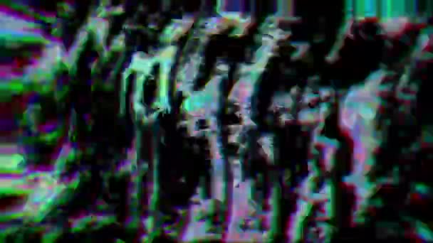 Abstraktní vintage kyber punk módní iridescent pozadí. — Stock video