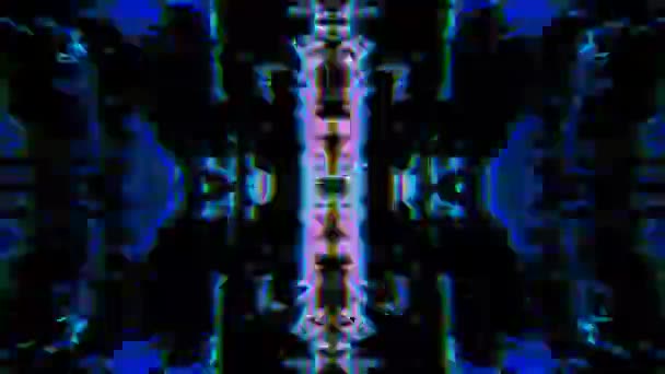 Multicolore mauvais effet voyage éruption arrière-plan holographique . 