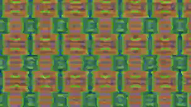 Glitch imitation ornementale science-fiction mode fond irisé. Animation en boucle . 