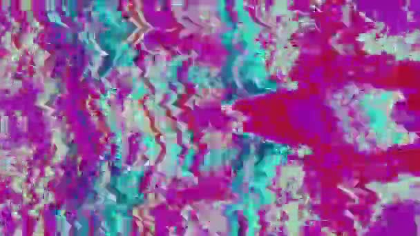 Casual neon futuristische mode iriserende achtergrond. Oud tape-effect. — Stockvideo