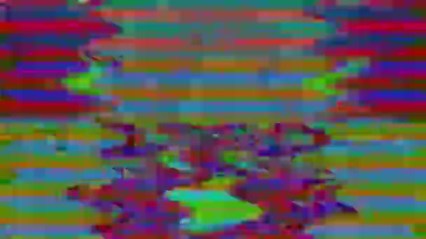 Affascinante glitch imitazione luce perdite scintillante sfondo . — Video Stock