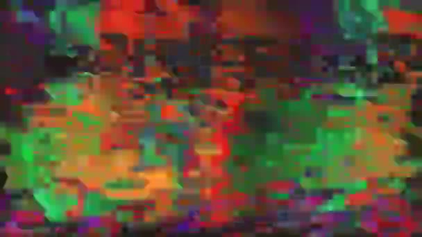 Abstracto vintage vaporwave elegante fondo holográfico. Mala compilación de televisión . — Vídeo de stock