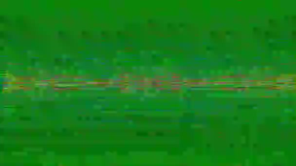 Počítačem generovaný abstraktní klip, koncepce chyby duhového systému. — Stock video