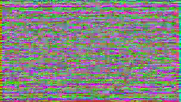 Hypnotiseren glitch imitatie licht lek glitterende achtergrond. Lusbeelden. — Stockvideo