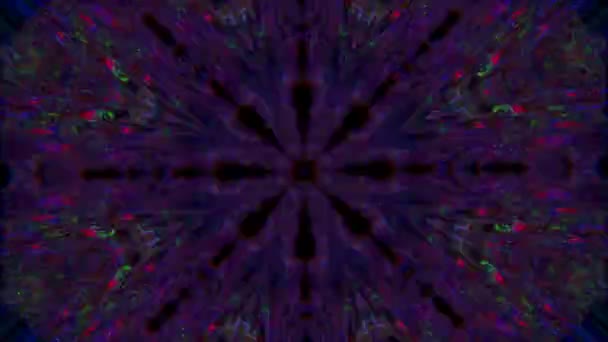 Οργανικά fractals mandala, ιριδίζοντα στοιχεία για εργασίες γιόγκα. — Αρχείο Βίντεο