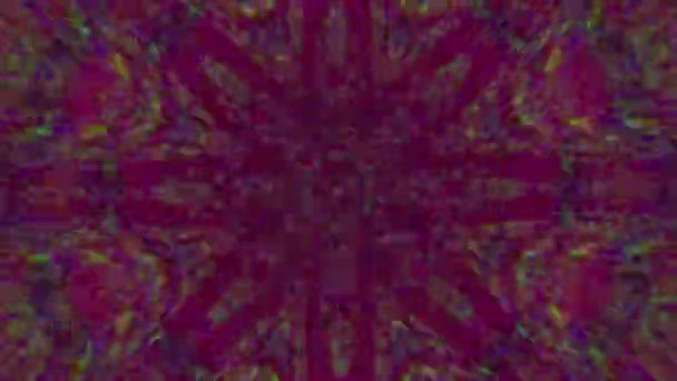 Organische geometrische mandala, veelkleurige elementen voor meditatie video 's. — Stockvideo