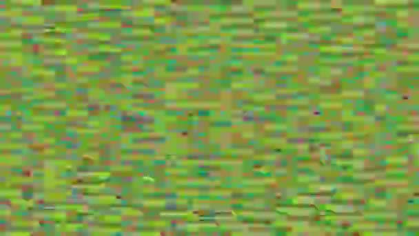 Computer generated abstract footage, holographic bad tv effect. — Stock Video