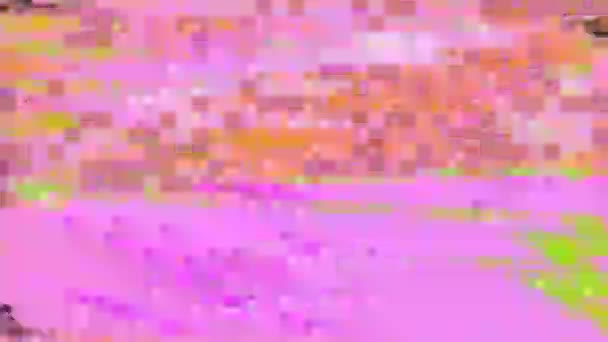 Цифровой элегантный футуристический киберпанк мерцающий фон. — стоковое видео