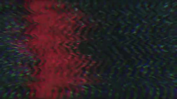 カジュアルエラーデータ未来的な虹彩背景。古いVhsテープの模倣. — ストック動画