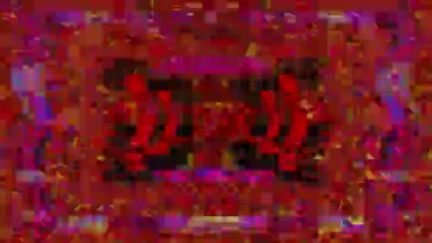 Kaléidoscope dynamique sci-fi psychédélique fond scintillant. Ancien mix de bandes . 