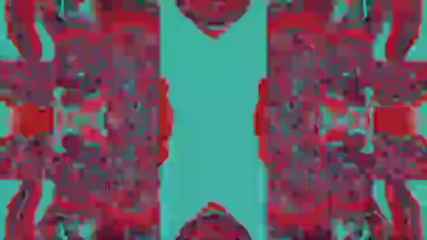 Abstrato ornamental nostálgico moderno cintilante fundo. Animação em loop . — Vídeo de Stock