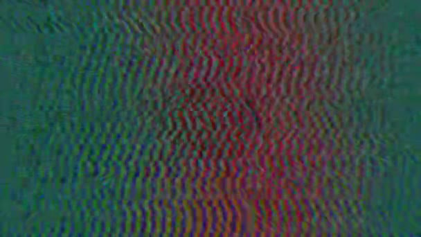 Abstract neon cyberpunk psychedelische iriserende achtergrond. Vhs tape mix. Overgangen voor creatief project. — Stockvideo