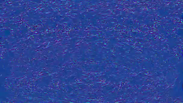 Blauw gekleurde overlay. Oude beschadigde computer effect, Computer gegenereerde animatie. — Stockvideo