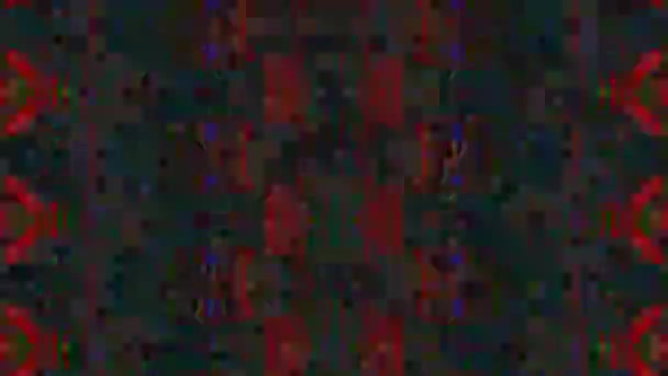 Multi-colorido ornamental web punk moderno brilhante fundo. Digital glitch compilação . — Vídeo de Stock