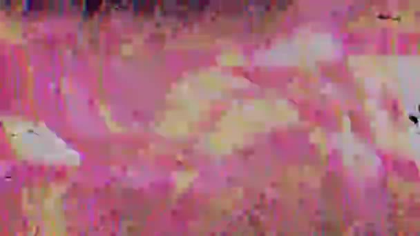 Abstrakte Datenpanne neon cyberpunk irisierenden Hintergrund. Lichttransformationen für jede Art von Projekt. — Stockvideo