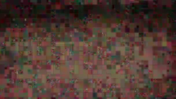 Abstract multi-colored transformations. Damaged TV effect, Psychedelic line art. — Stock Video