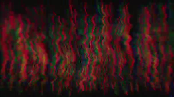 Abstrakte Fehlerdaten neon cyberpunk holographischer Hintergrund. — Stockvideo
