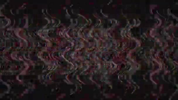 Okolní holografické překrytí. imitace datového moshe, psychedelická počítačová grafika. — Stock video