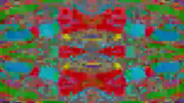 Fond scintillant de transformations lumineuses imitation glitch coloré. Images de boucle .