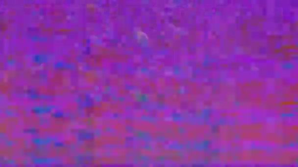 Abstrato má tv imitação luz vazamento fundo iridescente. Animação em loop . — Vídeo de Stock
