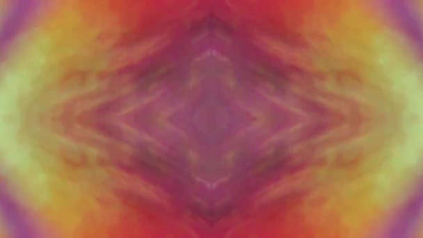 Futuristische fractal ornamenten, kleurrijke animatie voor abstracte projecten. — Stockvideo