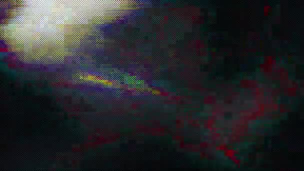 Digital generated futuristic footage, holographic bad signal concept. — Stock Video