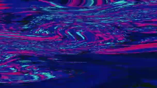Transformando moda dinâmica vaporwave fundo iridescente. Imagens de fita Vhs . — Vídeo de Stock