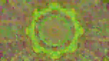 Futuristic round kaleidoscope, colorful animation for meditating videos. 