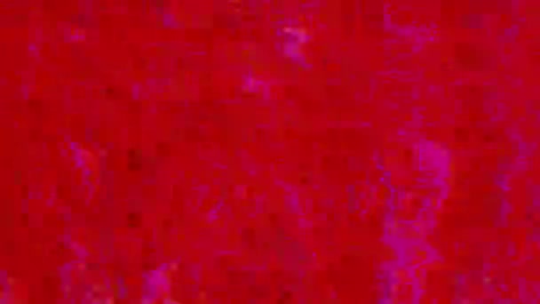 Abstrato vermelho colorido web punk psicodélico cintilante fundo. Más imagens da TV . — Vídeo de Stock