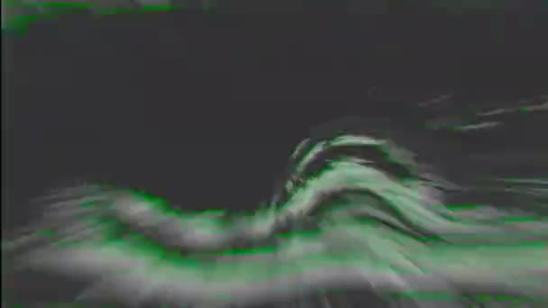 Transformace chybových dat neonového sci-fi holografického pozadí. — Stock video