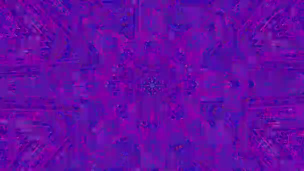 Mandala fractal psicodélica, animação em relevo para vídeos de meditação . — Vídeo de Stock