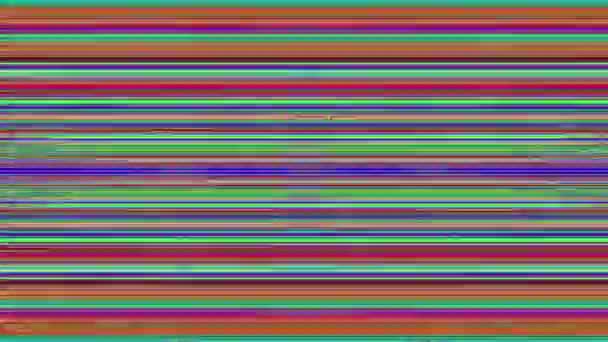 Datos de color mixto glitch geométrico cyberpunk fondo iridiscente. — Vídeo de stock