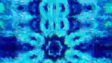 Çok renkli glitch taklit ışık dönüşümleri holografik arka plan. 