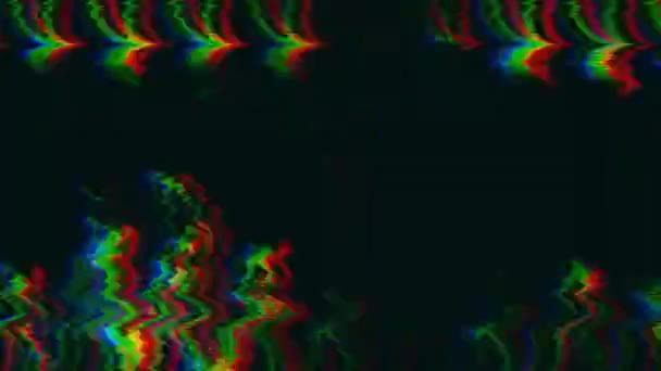 Mixed-colored data error geometrical nostalgic glittering background. — Stock Video