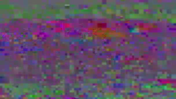 Universal dynamic sci-fi psychedelic glittering background. Old tv mix. — Stock Video
