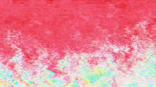 Hypnotiser mauvais effet de voyage lumière fuite arrière-plan holographique. Animation en boucle . 