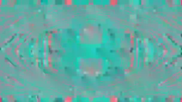 Αφηρημένη διακόσμηση cyberpunk ονειρικό λαμπερό φόντο. Ψηφιακό υλικό δυσλειτουργίας. — Αρχείο Βίντεο